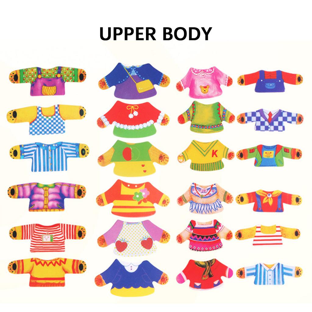 Montessori Bear Dress-Up Puzzle Jigsaw Toy Logical Reasoning Exercise Toy Kids Party Favors Toy