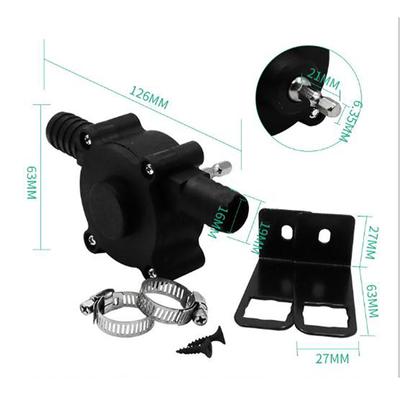 Electric Drill Drive Pump Oil Water Fluid Miniature Self Priming Transfer Pump