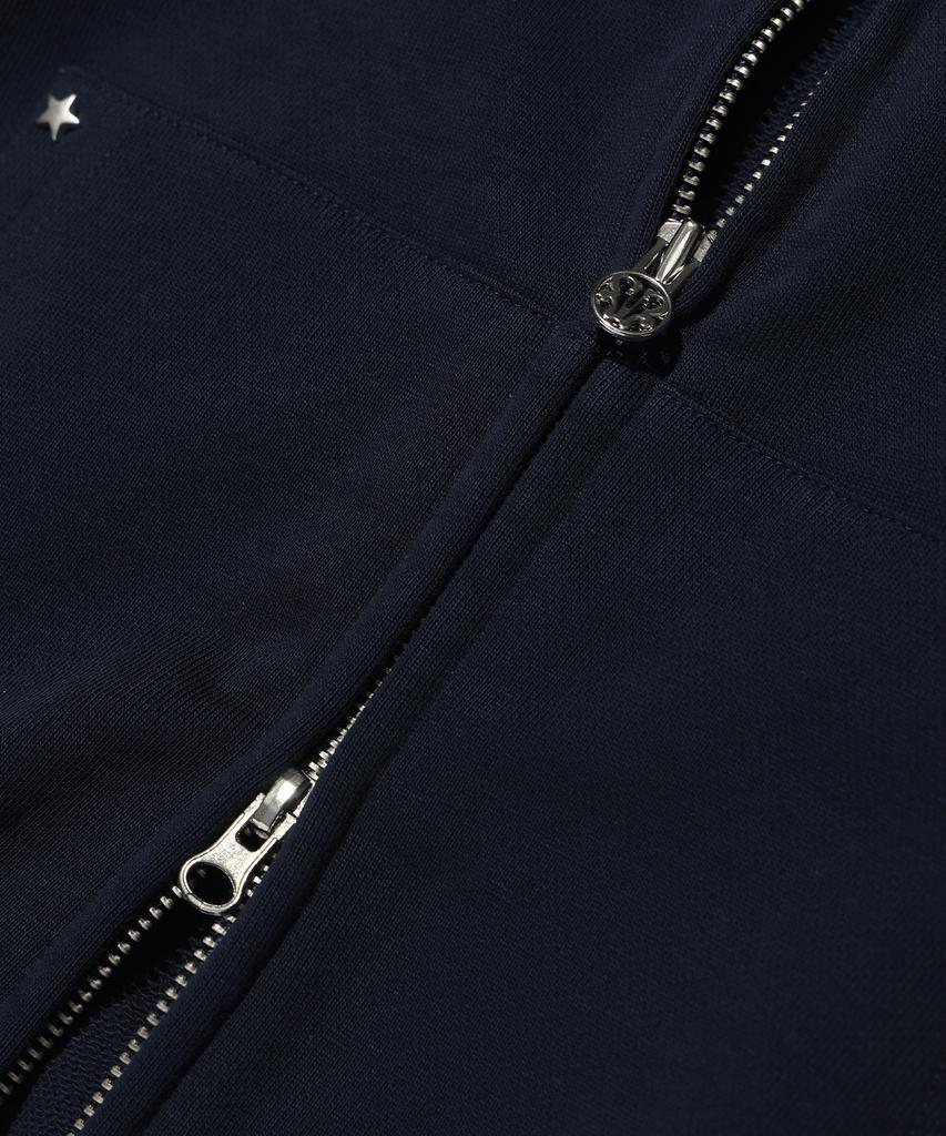 Youhee Star Hotfix Hood Zip-Up Navy