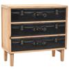 Day and Night - Day and Night Solid Fir Wood Chest of Drawers 80x36x75 Cm