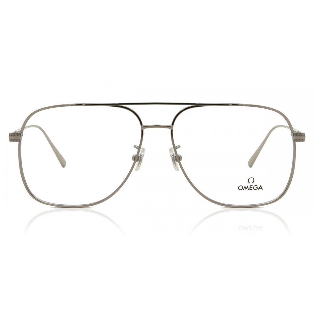 Мужские очки Omega Om5006 H 008 Shiny Dark Gunmetal/60-14-140