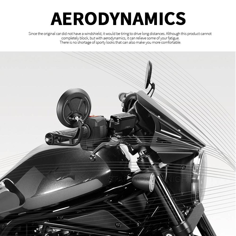 Pro HONDA CMX1100 REBEL 2022- Příslušenství pro motocykly Čelní sklo Čelní sklo Hliníkové větrné sklo Deflektor CMX 1100