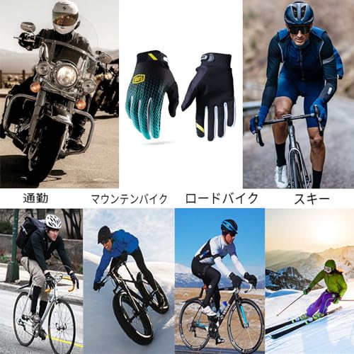 SEKIDAR Motorcycle Gloves, Motorcycle Gloves, Full Finger, Cycle Gloves, Racing, Off-Road, Gloves, Anti-Slip, Summer, Shockproof, Breathable, Dur
