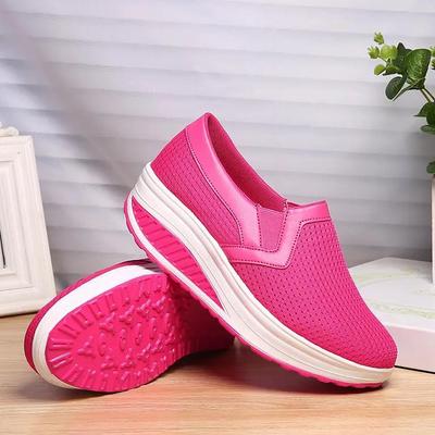 2025wish Mesh Women's Spring/Summer Platform Loafers - Plus Size, Rocking Style, Sizes 42-43