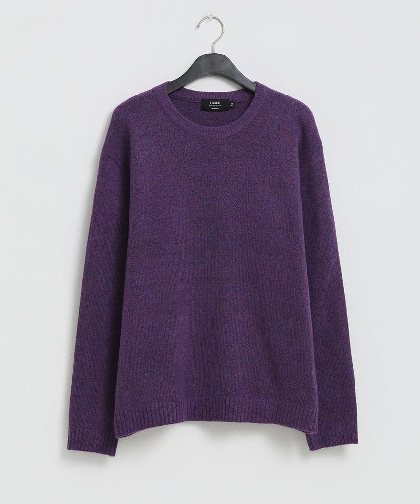 Seuteulaikeu Fine Blend Classic Crew Neck Knit (Violet)