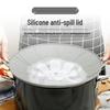 Foldable, High Temperature Resistant, Food-Grade Silicone Anti-Overflow Pot Lid for Soup and Porridge