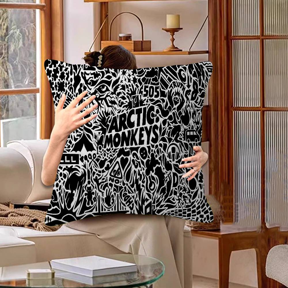 A-Arctic M-Monkeys Band Singer Retro Pillow Cushion Cover Pillowcase Living Room Sofa Home Decor Customized