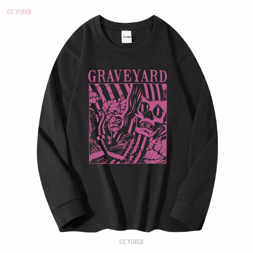 Mens Graveyard Goliath T shirt XX Large Black vintage Washed Top For Everyday Wear graphic Stylish fashion Stretched