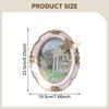 Oval Vintage Photo Frame Card Holder Desktop Resin Picture Hanging or Tabletop Display for Living