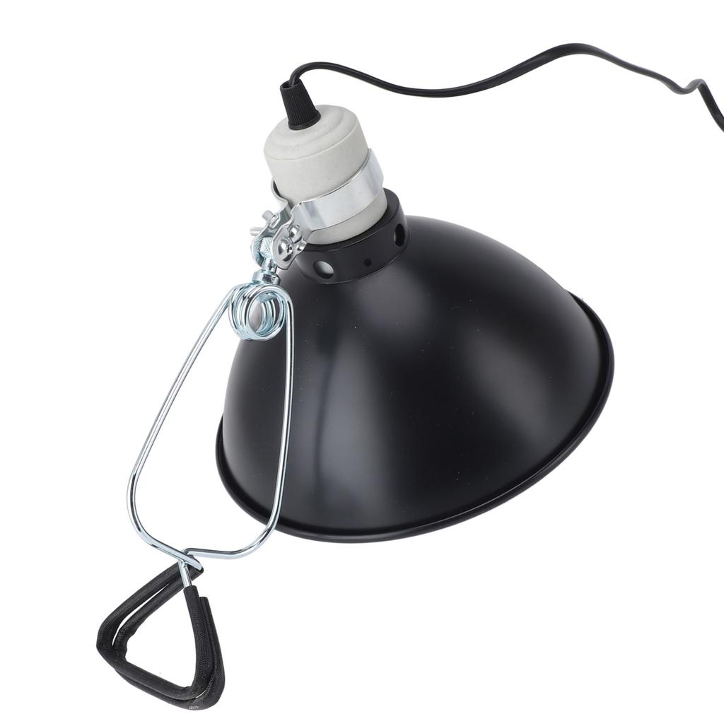 Reptile Heating Lamp Shade for UVA UVB Bulb 300W Dome Light Fixture Cover for Lizards Turtles