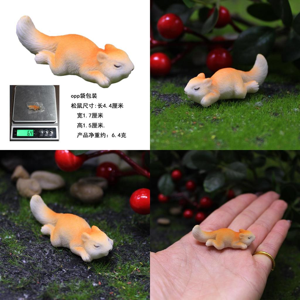 Resin Micro Landscape Animal Decor Squirrel For Fish Tank Aquarium Garden Scene