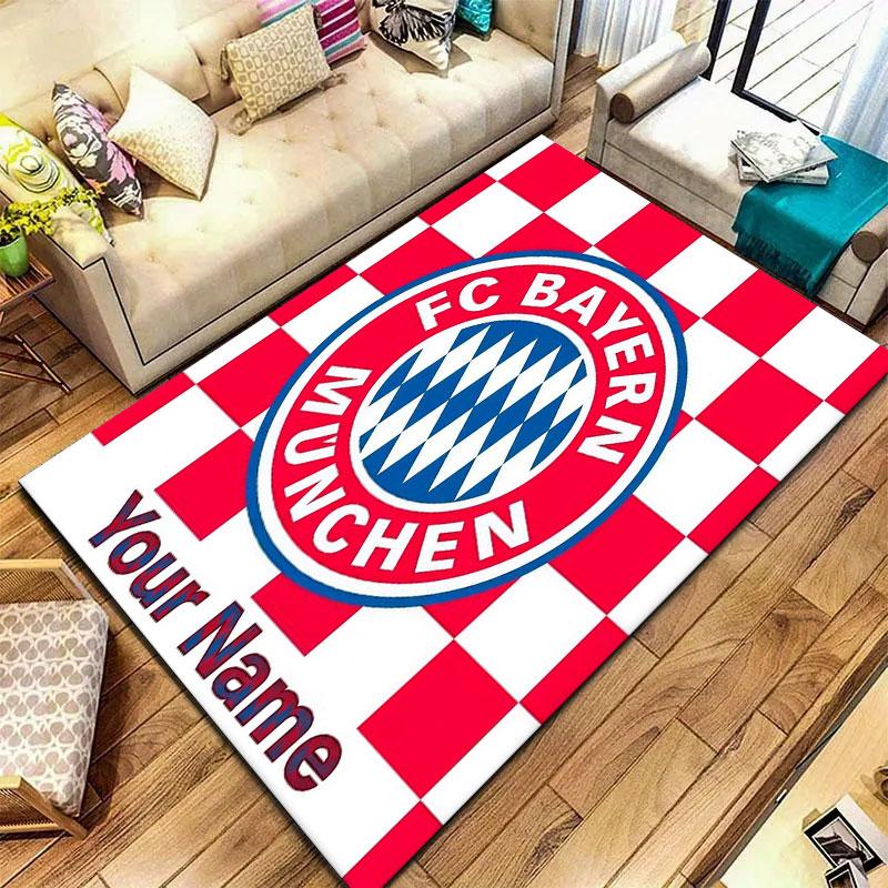 FC Bayern Munchen Custom Name Carpet Rug for Living Room Bedroom Home Sofa Decoration,Kids Play Non-slip Floor Mat