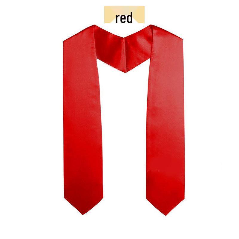 Graduation Satin Honor Sash with Logo - European & American Bachelor Gown Accessory