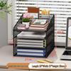 Multi-Layer Desk Organizer and File Storage Box