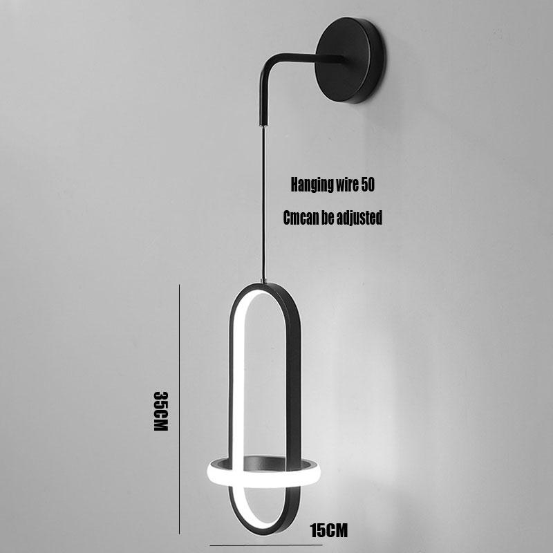 Creative Net Red Led Bedroom Wall Lamp Decoration Master Bedroom Nordic Designer Background Wall Light Luxury Bedside Lamp