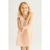 Girl Girl Pink Color Wide Square Neckline Dress