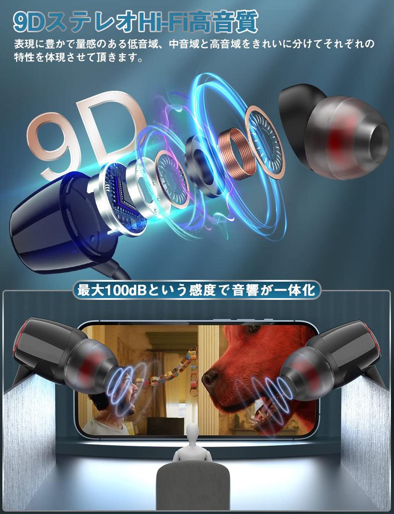 [Industry-Leading Bluetooth 5.3 + 38 Hours of Continuous Playback] Bluetooth Neckband Wireless Earbuds, CVC8.0 Noise Cancelling, Bluetooth 5.3 Sports