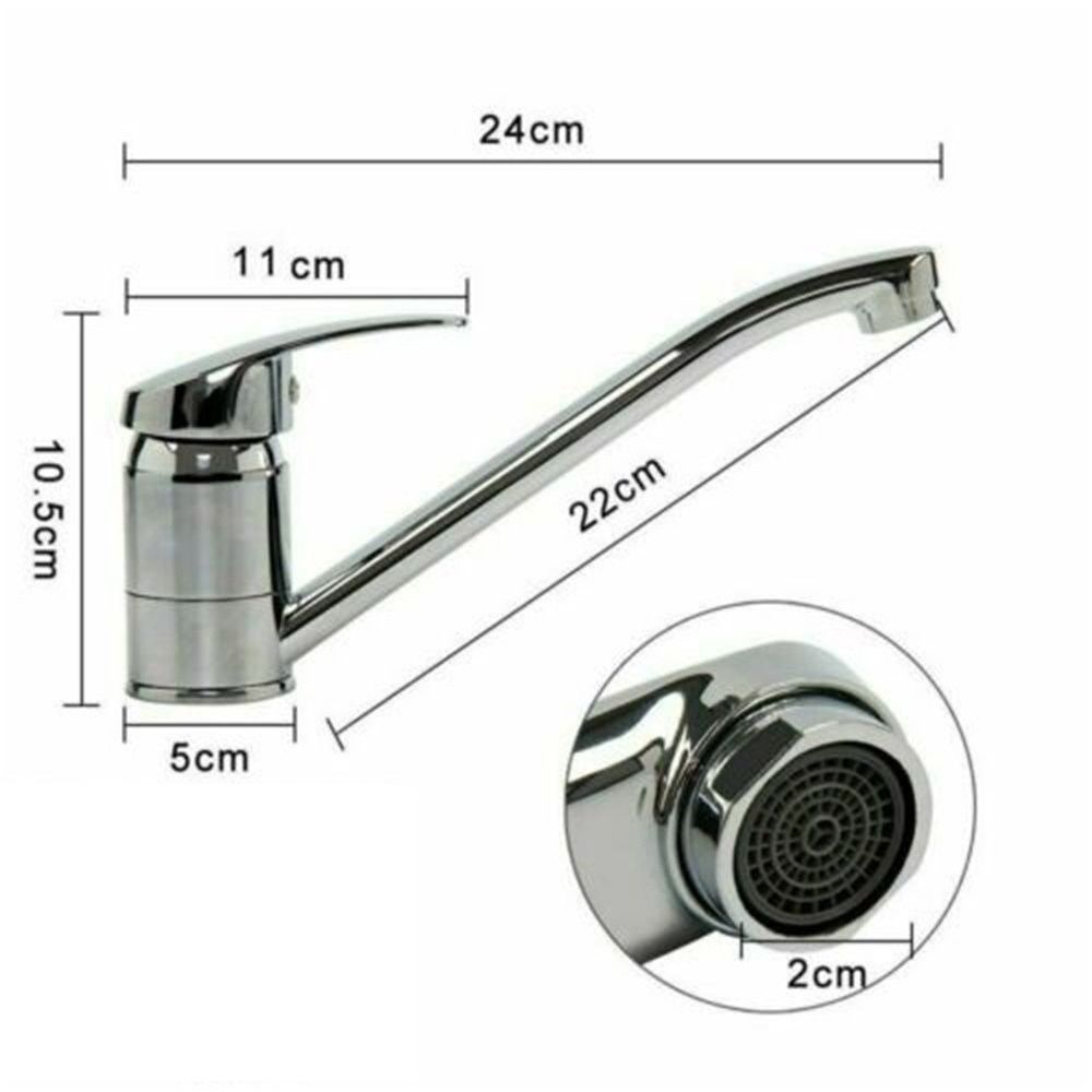 Moderní Dekorace Vodní Ventil Jednopáková Chromová Baterie Otočný Výtok Umyvadlová Baterie Kuchyňská Směšovací Baterie