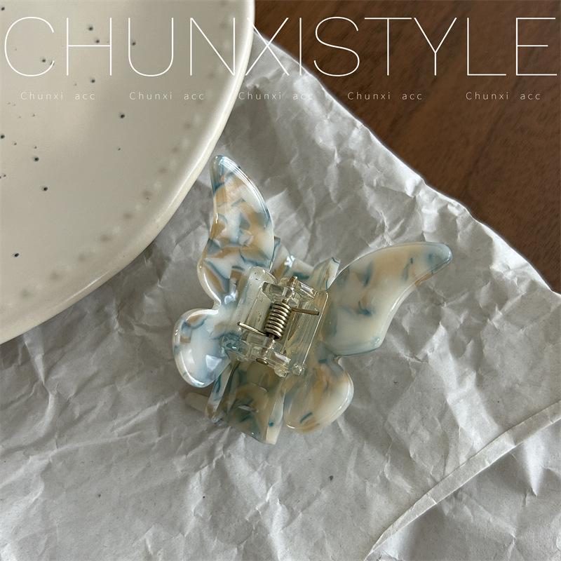 Elegant French Acetate Butterfly Hair Clip - Romantic Headdress for Women, Spring/Summer Accessories