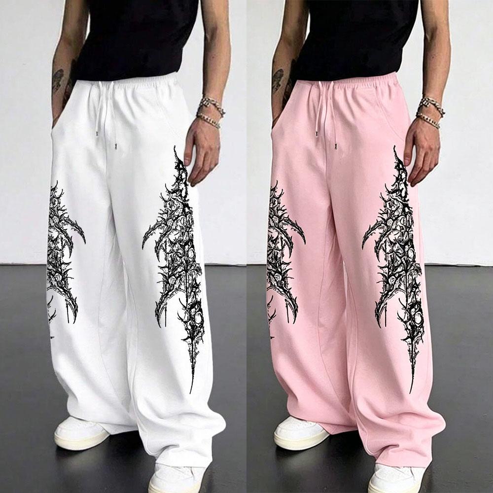 Europäische und Amerikanische Herren Freizeit Sport Gerade Hosen Street Trend Kordelzug Taille Jogginghosen