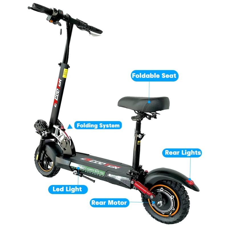 Sklad EÚ Dospelá elektrická kolobežka 800W zadný motor 48V13ah,16ah Ľahká E-kolobežka max. rýchlosť 45km/h Dojazd 35-55km Kolobežky