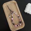 DIY Small Fresh Crystal Bow Flowers Love Pearl Bracelet Women's Love Mobile Phone Chain Anti-fall Mobile Phone Shell Accessories