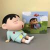 Crayon Shin-chan Desktop Phone Holder Figure - Cartoon Ornament Gift for Lazy Person or Live Streaming