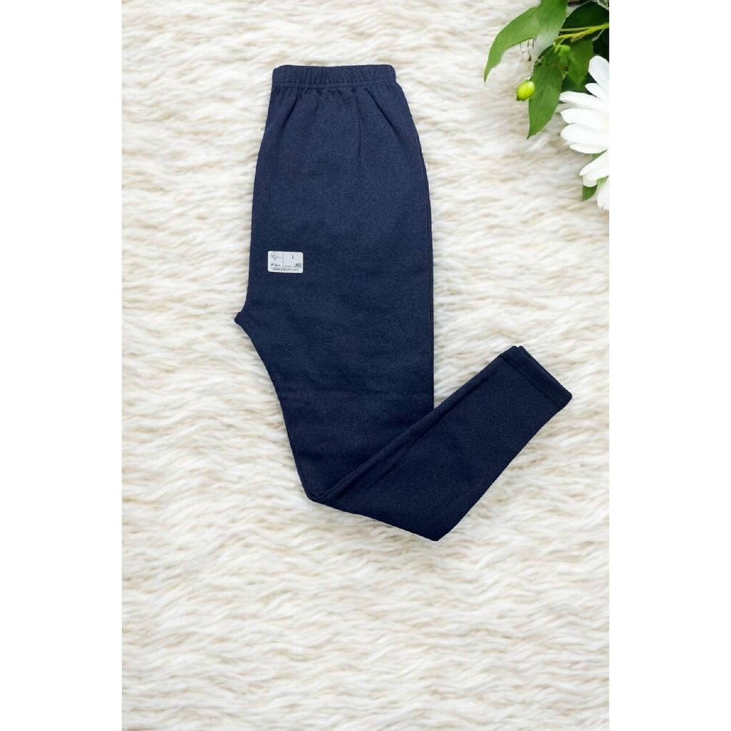 Unisex Black Winter Tights With Racker Comfortable Soft Mesh Thick Underwear Tights Black