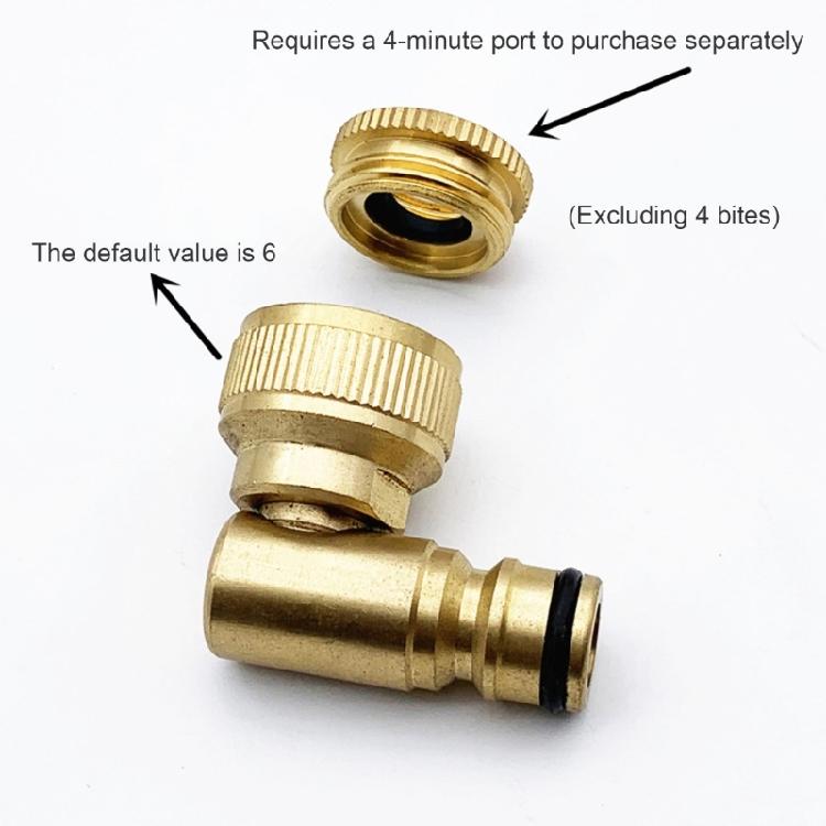 2Pcs Brass Outdoor Hose Connectors 90 Degree Tap Adapter for Gardening Metal Angled Elbow Practical Faucet Attachment
