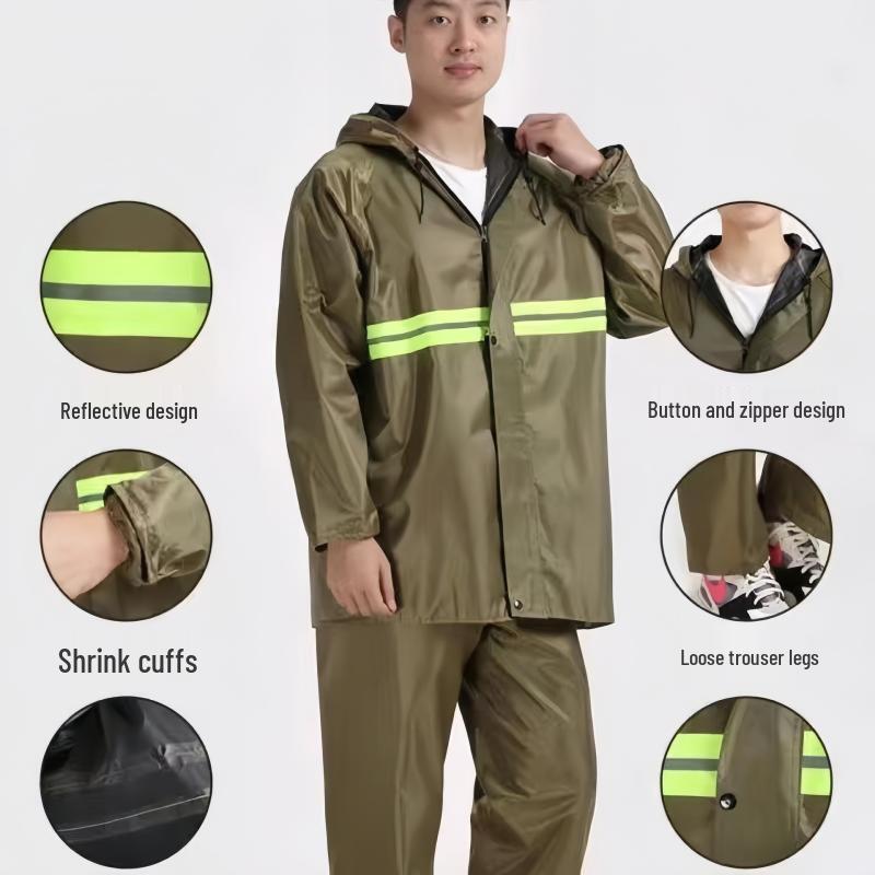Hanyou Reflective Split Rain Suit