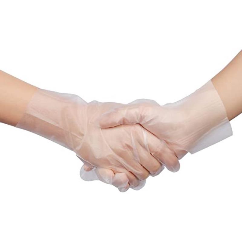 5 Pairs of Disposable TPE Latex Free Plastic Gloves - S M L XL