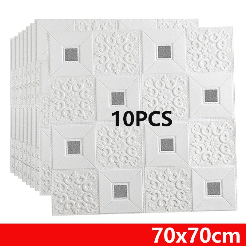 Samolepky na stěnu pěnový stropní panel 70X70CM Samolepicí samolepicí 3D vodotěsná tapeta na střechu Pro dětský pokoj Obývací pokoj Velká velikost