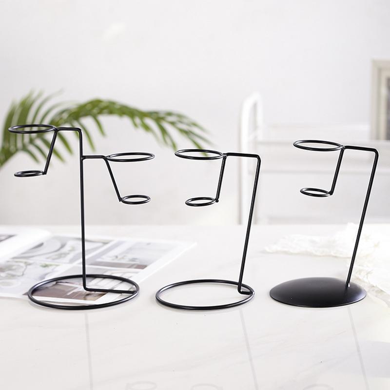 Ice Cream Cone Holder Black Iron Cotton Candy Stand Home Iron Art Ice Cream Cone Holder for Ice Cream Cone Candy Popcorn
