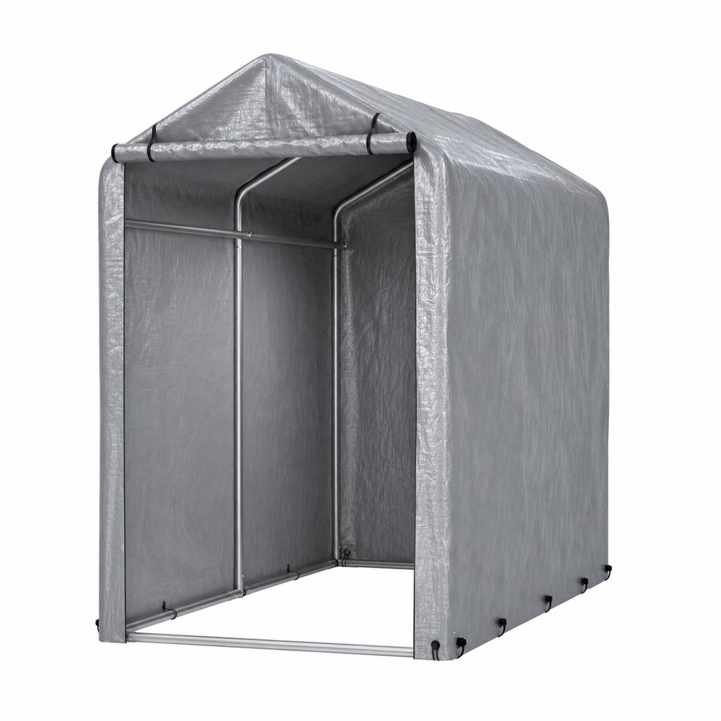 100x187x160cm Bicycle Garage, Waterproof Outdoor Bicycle Shed with Steel Frame & UV Protection – For Bicycle, Motorcycle, Scooter, Garden Tools