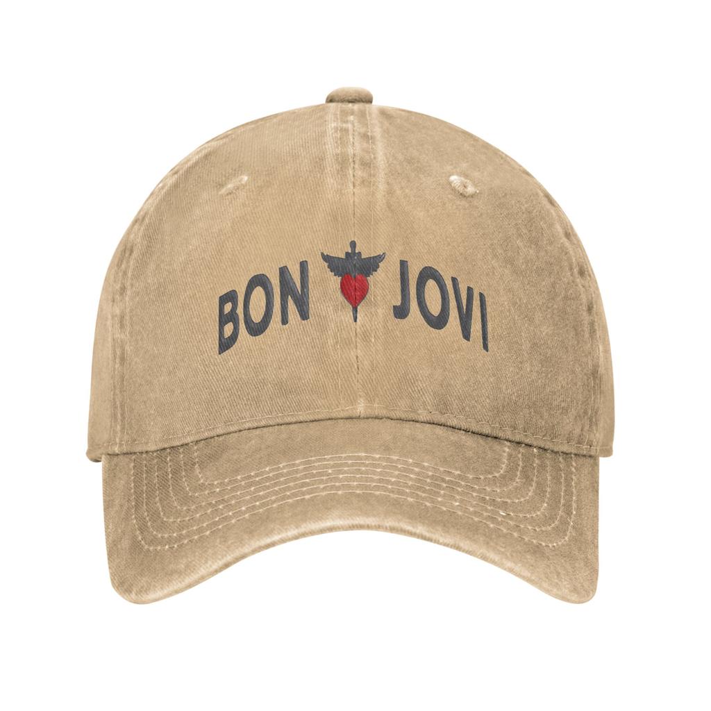 Men Women Bon Jovis 2026 Tour Caps Headwear Baseball Cap Vintage Trucker Hat Adjustable