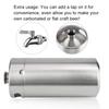4L Mini Stainless Steel Beer Barrel with Spiral Cover Lid Practical Home Hotel Supplies