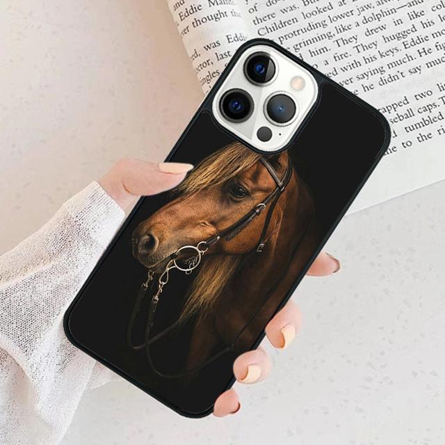 Horse Phone Case For iPhone 17 Air 15 16 Cover 11 13 14 Pro Max 12 Plus Max Fundas