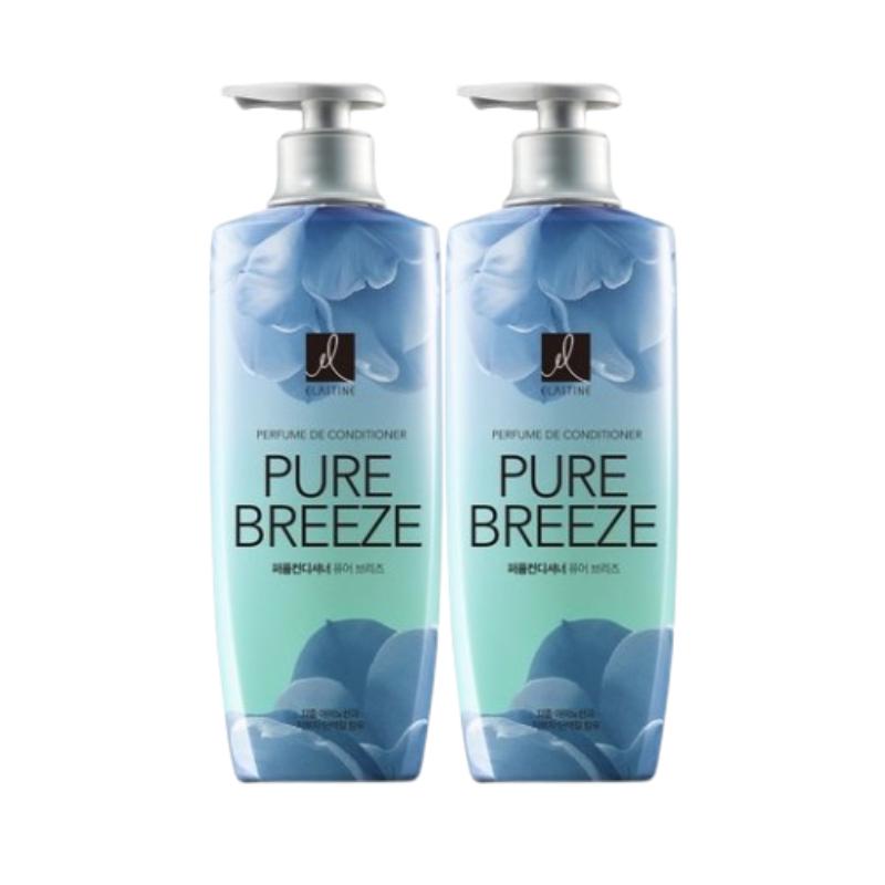 Elastine Perfume Conditioner Pure Breeze 600ml | Rose Floral & Musk Scent | 5-Oil & 17 Amino Acids Damage Repair Conditioner