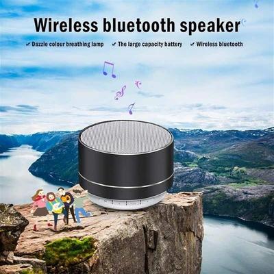 Tragbare kabellose Mini-LED-Bluetooth-Lautsprecher, kabellose Musik, Audio, TF, USB, FM-Stereo-Subwoofer mit Mikrofon für Mobiltelefone, iPhones und Tablets