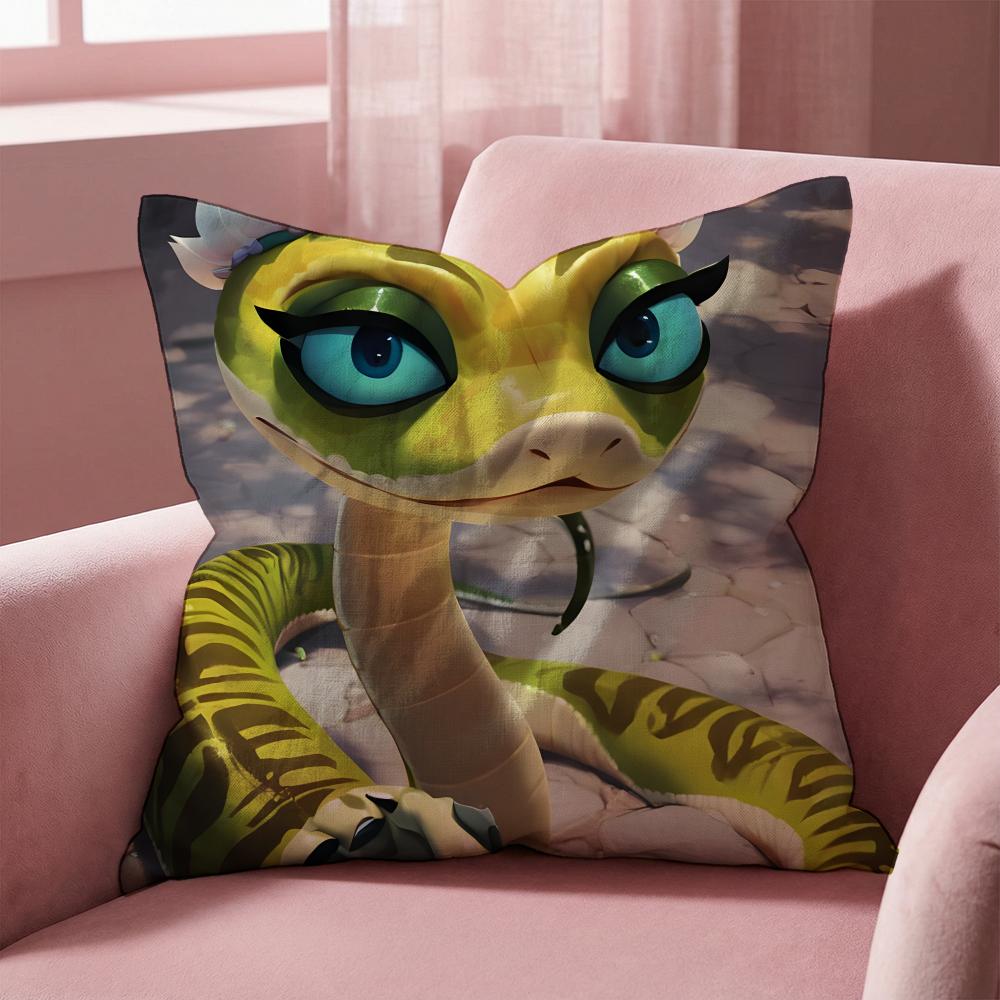 Povlak na polštář Kung Fu Panda Víceúčelový povlak na polštář pro domácnost a auto - Oboustranný, Měkký a Odolný pro každodenní použití