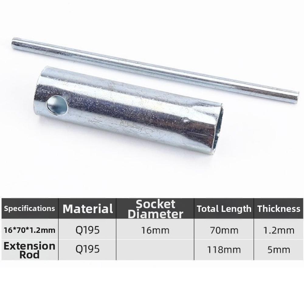 Multi-Purpose Spark Plug Socket Wrench Hollow Hexagonal Design Screw Removal Socket DIY Garage Use