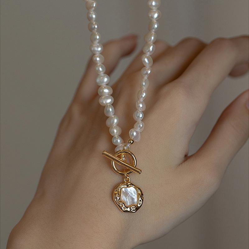 High Quality Natural Baroque Freshwater Pearl 14K Gold Filled Female Pendant Necklace  For Valentine's Day Gifts