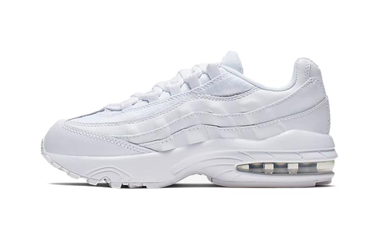 

Nike Air Max 95 White Metallic Silver GS 905461-104 31.5