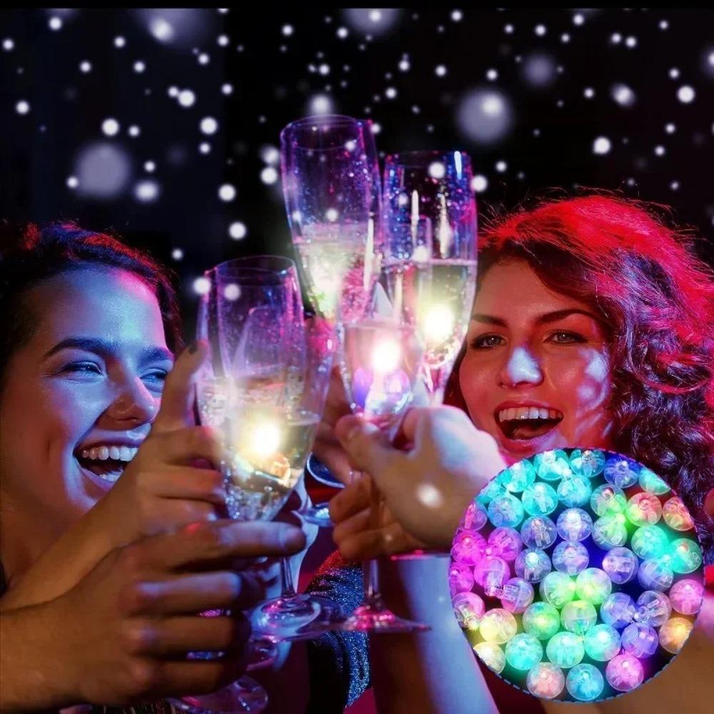 LED Electronic Luminous Round Lights, Colorful Shining Small Round Ball Lights, Handmade Balloon Lights, Decorative Luminous