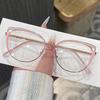 Senior Cat Eye Metal Optical Glasses Women Men Trend Brand Design Computer Eye Protection Blue Light Blocking Eyeglasses