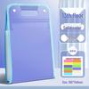 Large Capacity Multilayer A4 Accordion Folder: Clear, Subject-Divided Storage Bag for Students