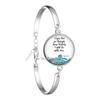 Neues Mode-Bibelvers-Armband Handgefertigtes Glasarmband Schriftzitat Schmuck Christliches Geschenk für Frauen Männer