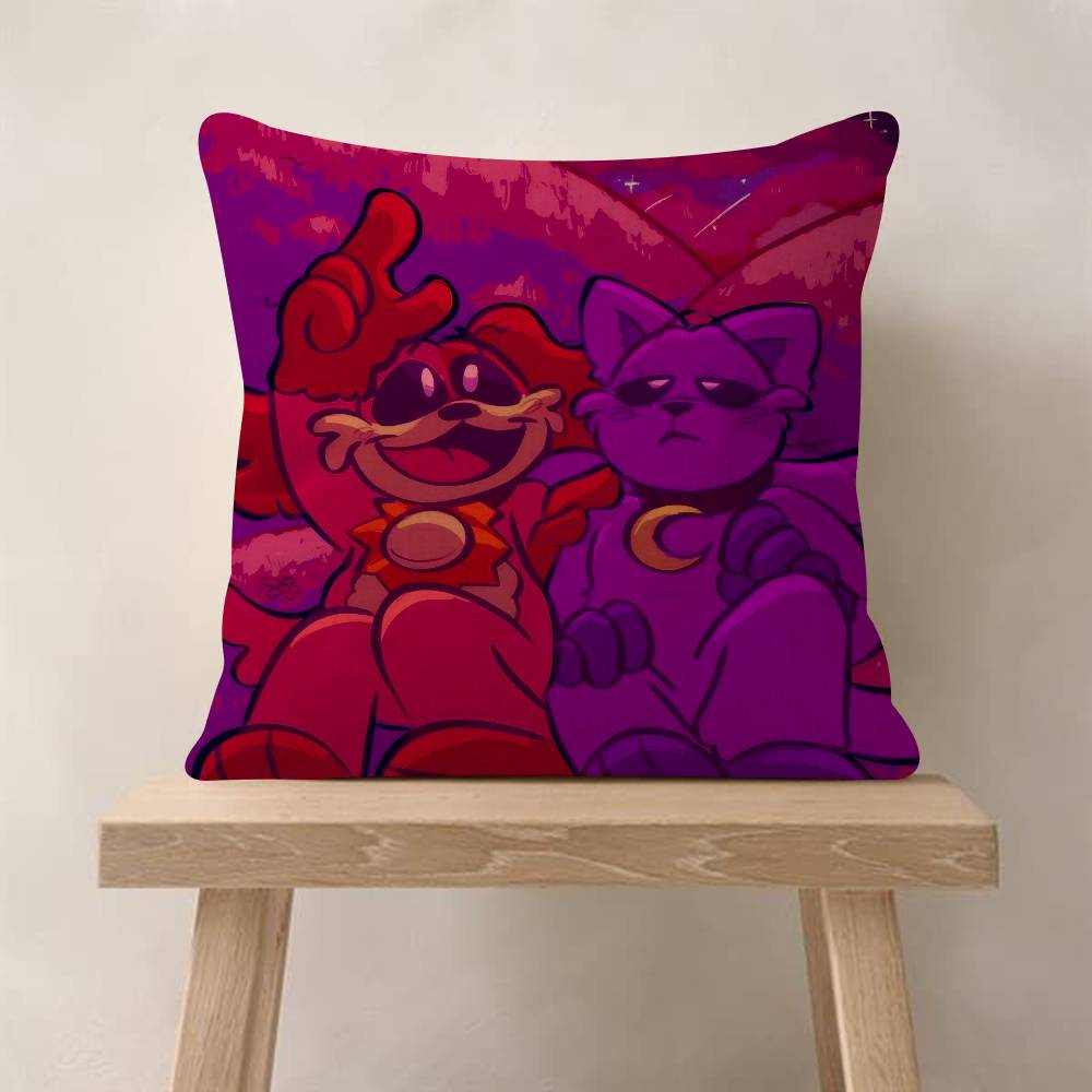 45*45cm Cushion Cover Pillow Cover Decor Pillowcase Home Pillowcase for Couch Pillow Video Game Funny P-Poppy Playtimes