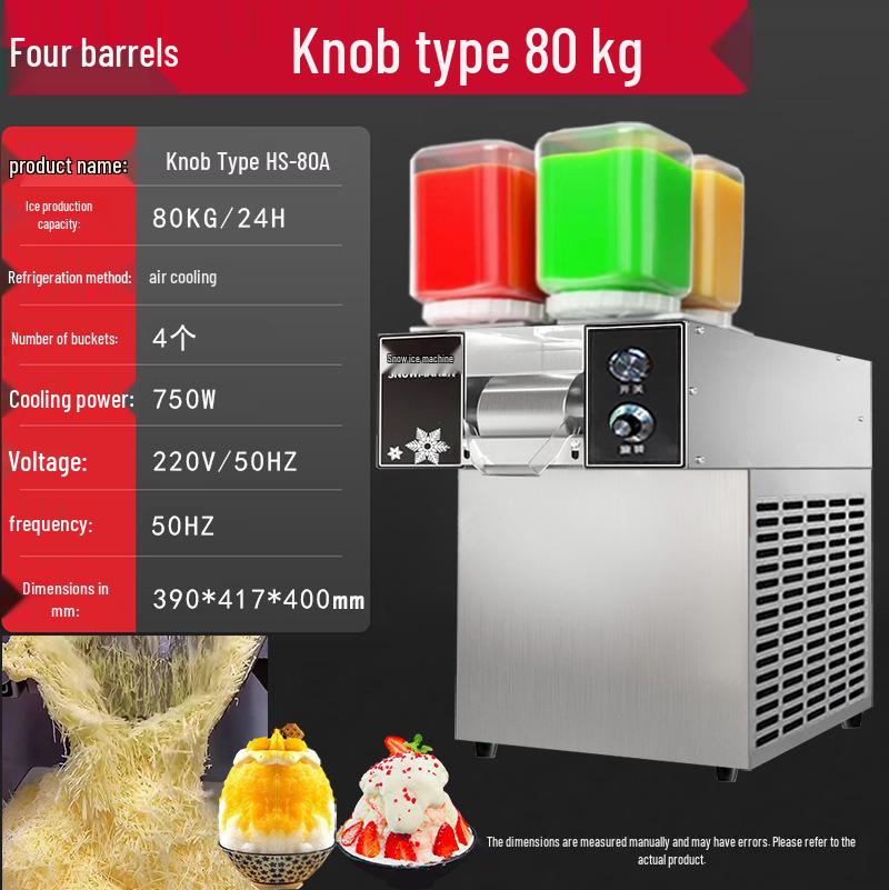 Summer Four-Flavor Snowflake Ice Noodles Machine – Popular Commercial Ice Maker