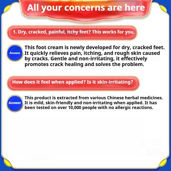 Cracked Feet Cream, Cracked Heels, Cracked Cracks, Fungal Infections, Special Cream for Frostbite Cracks In Hands and Feet